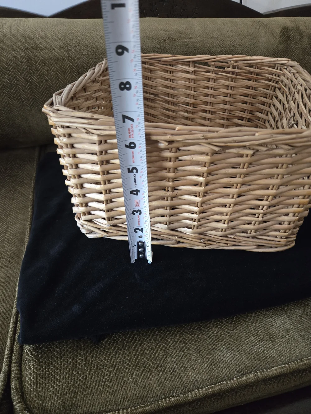 Woven Rattan Storage Basket - Natural Brown